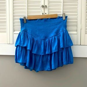 MUSTARD SEED blue ruffles skirt